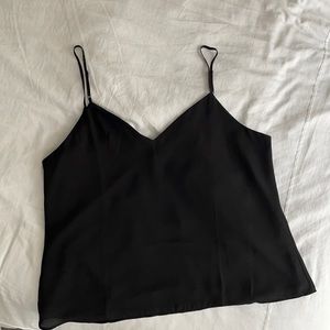 Black Silk camisole banana republic top never worn
